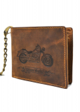 Vintage Biker wallet Scheintasche Leder